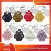 Leather Pet Fur Keepsake Keychain: Cute Cat & Dog Hair Bag Charm Ornament