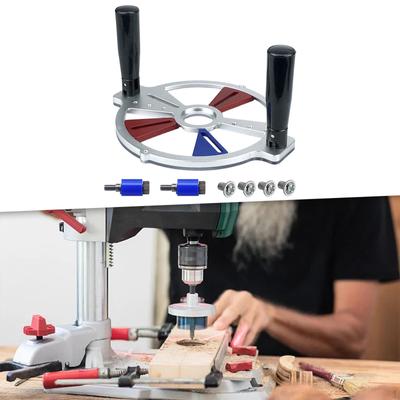 Compact Trimming Machine Drill Guide Holder with Foldable Handle Multifunctional Milling Base