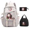 Ghost Extermination Surrounding Animation Schoolbag Trend Primary And Secondary School Students Leisure Backpack College Meal Bag Pencil Bag Set