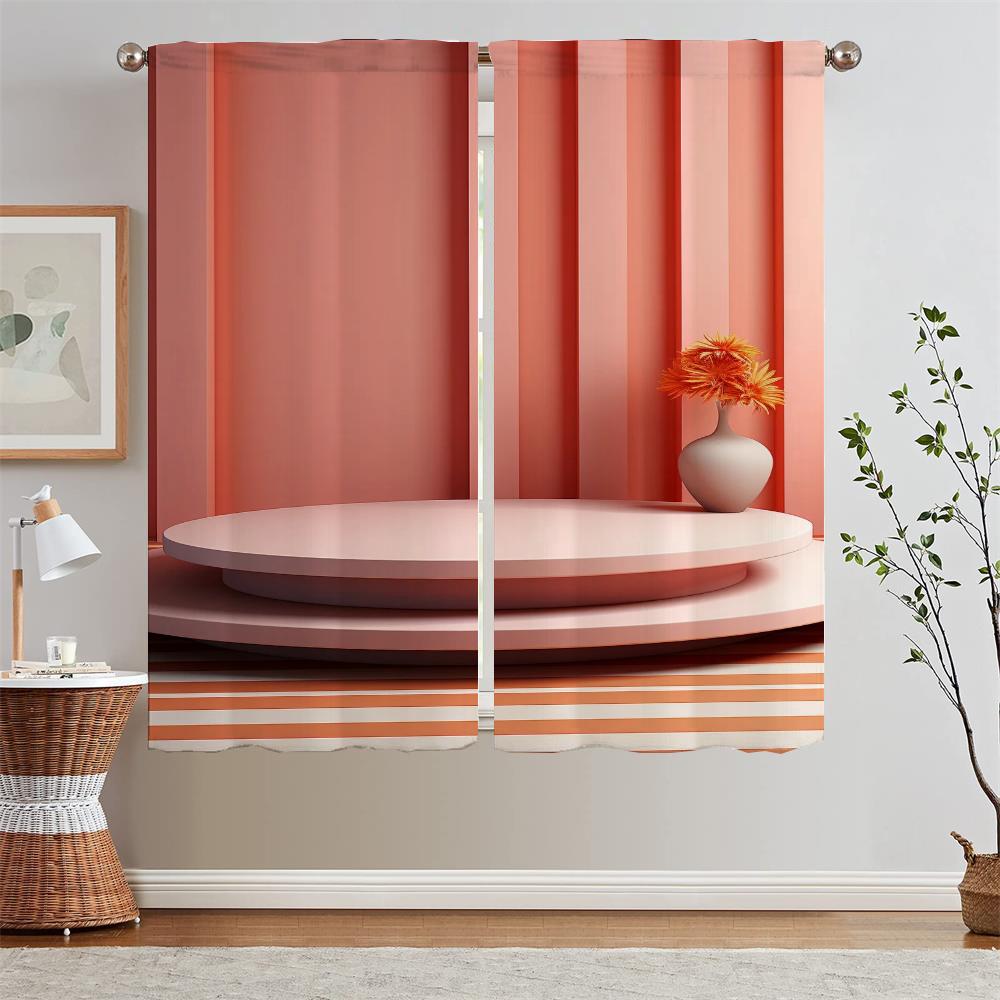 Morandi Pink Kitchen Curtains Salon 2 Cheap Pieces Short Window Curtains Home Chiffon Curtain Tiebacks Blinds Curls Tentacles