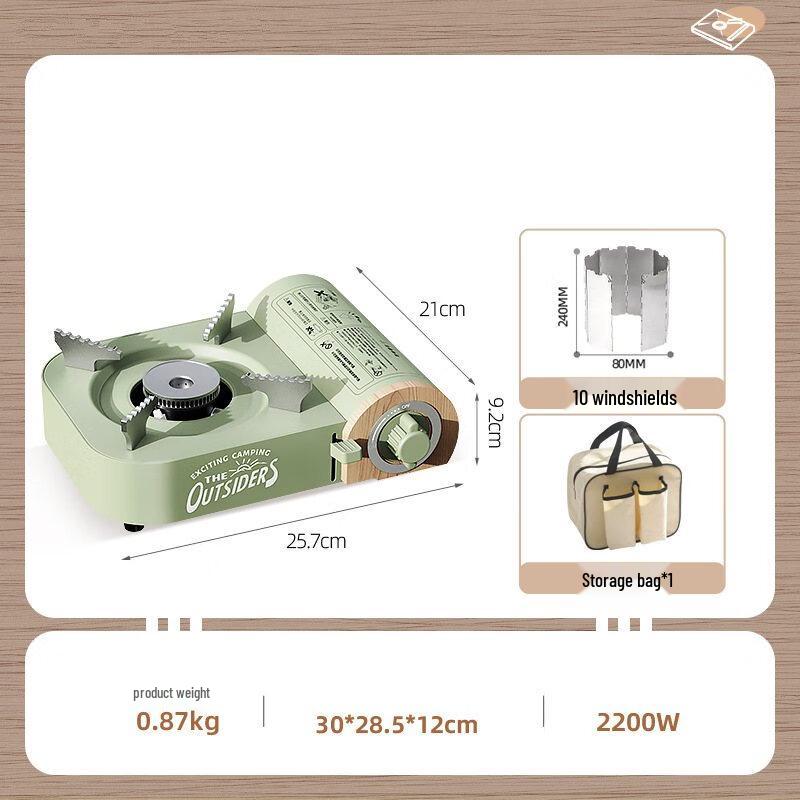 ZISIZ Portable Mini Cassette Gas Stove Set