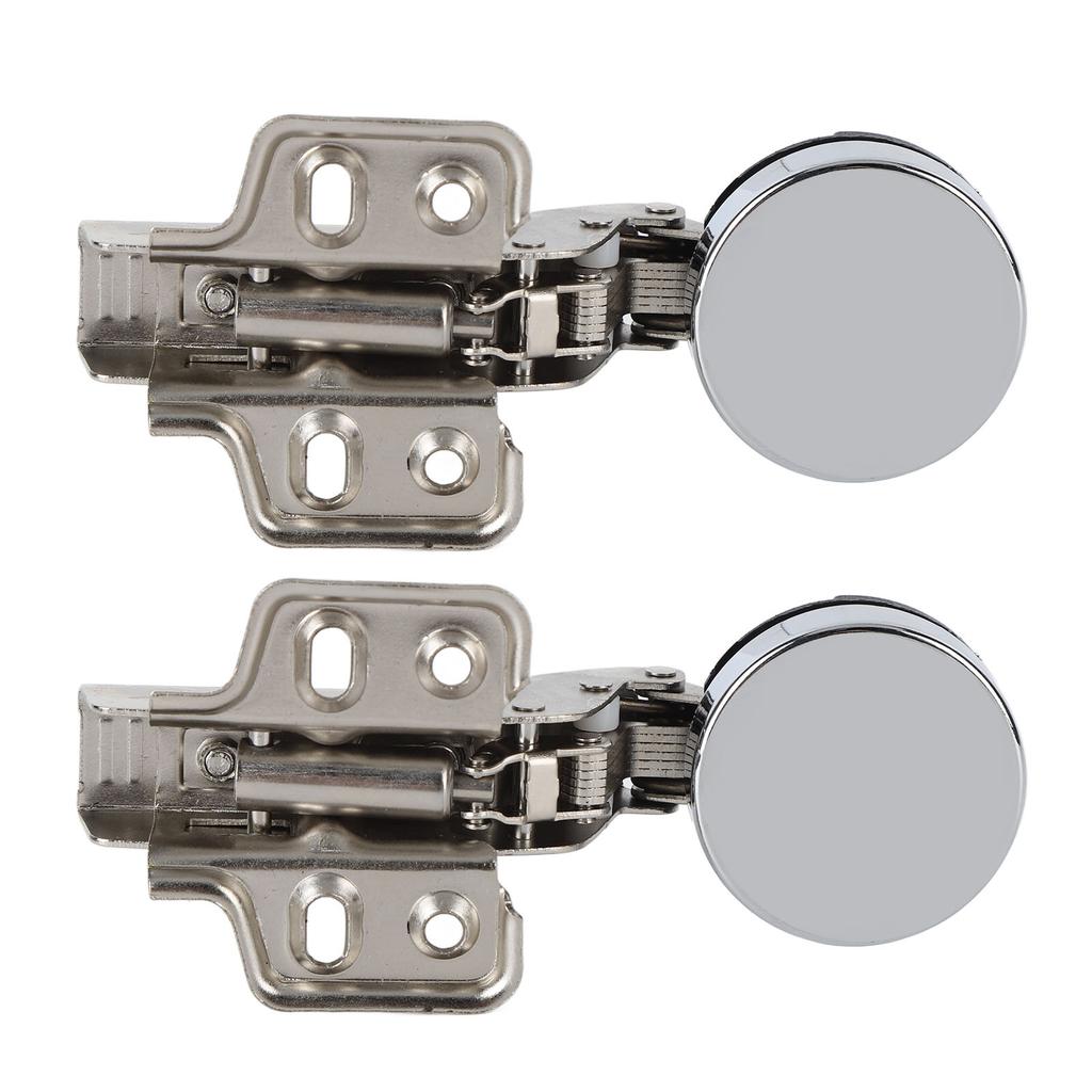 2Set Stainless Steel 201 Cabinet Glass Door Hinge 35 Cup Glass Door Damping Buffer Hinge Large Bend