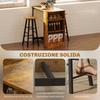 Industrial Bar Table Set for 2, 3 Pieces Pub Table and Bar Stools with Storage Shelf for Kitchen