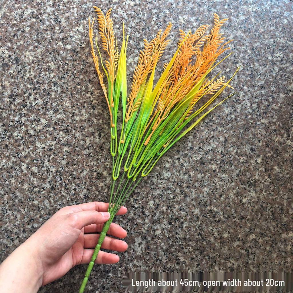 Plastic Wheat Ears Artificial Flowers for Outdoor Decoration and Play Props