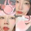 Low Saturation Peach Pink! Monochrome Blush Expansion Color Matte Easy to Color Nature Complexion Improvement Chin Blue Brightening