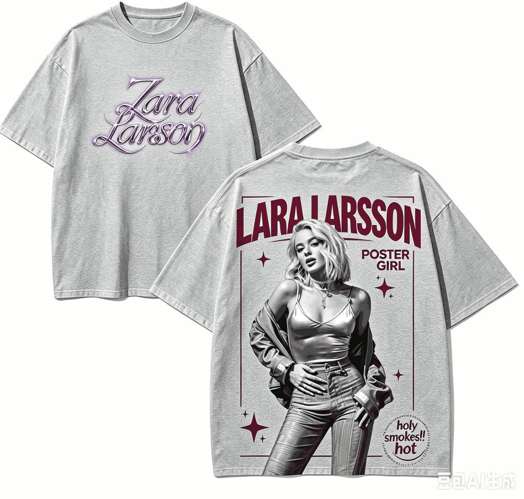 Zara Larsson Gift T-shirt Men Women Harajuku Oversized Unisex Short Sleeve Streetwear High Quality Couples Hot Product Comfortable