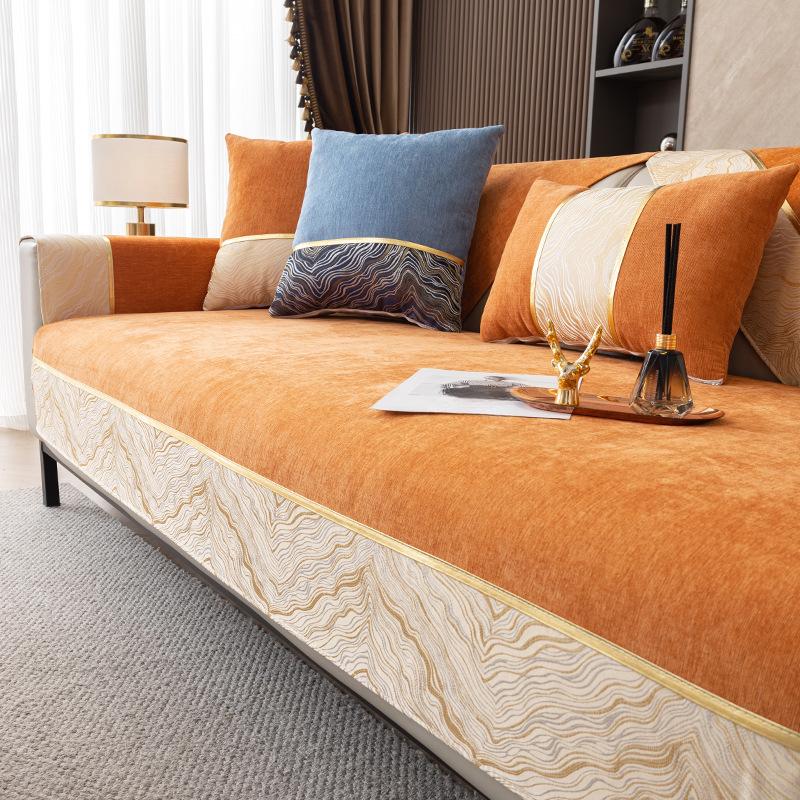 Chenille Sofa Cushion Four Seasons Universal Light Luxury High-End Non-Slip Simple Cushion Sofa Cover All-Inclusive Universal Cover