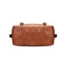 Brown PU Leather-Style Women's Messenger Bag - Shoulder Tote Satchel with ID & Phone Pockets, Zippered Compartments