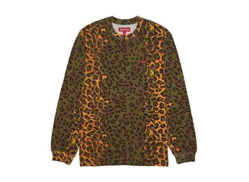 Supreme Small Box L S Tee Cheetah L