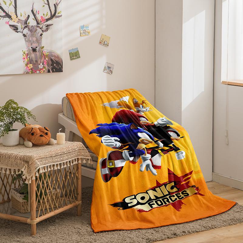 Cartoon Sonic Series Double-Sided Flannel 3D Digital Printing Blanket Blanket
