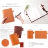 A5 size notebook genuine Tochigi made in Japan cover, leather, leather, [HBNC-047C] (orange)
