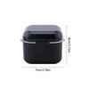 Nail Drill Bit Sanitizer Organizer Plastic Storage Case With Sealed Design For Manicure Tools
