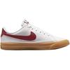 Nike Court Legacy GS Bianco Rosso Squadra Gomma Sneakers per Bambini Giallo Gomma DA5380-132
