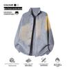 Men's Japanese Retro Solid Turtleneck Cardigan Sweater - Casual Knitwear, Trendy Stand Collar Jacket for Teens