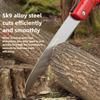 1 Portable Folding Hand Saw for Gardens and Outdoor Use - Ergonomic Alloy Steel Blade, Double-Edged