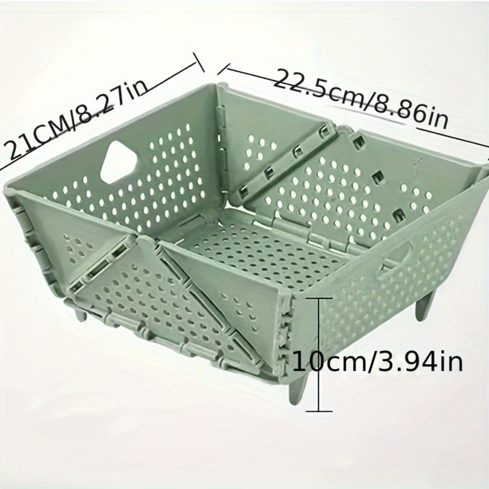 1 PCS Foldable Silicone Colander - Food Grade, Vegetable Fruit Drainer