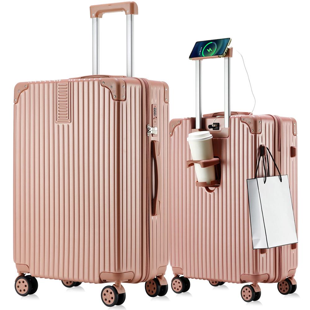 Fashionable 20-Inch Multifunctional Cabin Trolley Case for Men and Women - Parent-Child Travel Suitcase