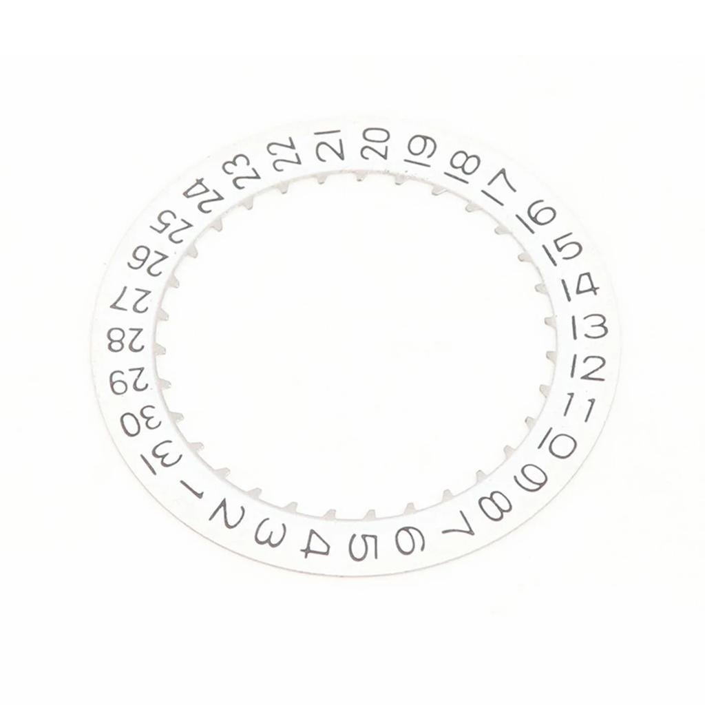 for NH35 NH36 Date Dial Fits NH35 NH36 NH34 Movement SKX007 SKX009 White Black Automatic Mechanical Movt Day Date Dial Wheel