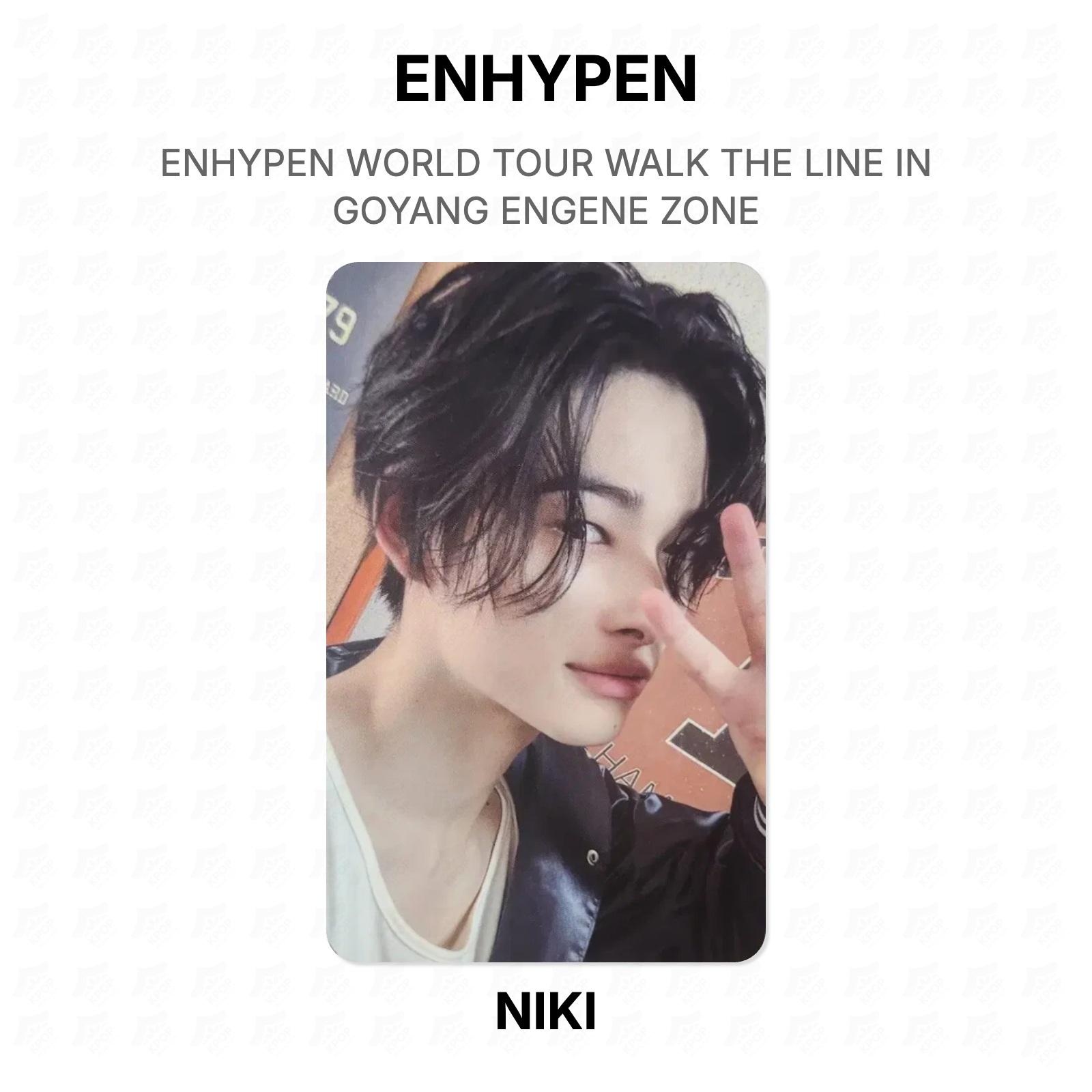 ENHYPEN WORLD TOUR WALK THE LINE IN GOYANG ENGENE ZONE Official Photocard NI-KI