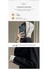 Women's Velvet Lace Design Hooded Knit Sweatshirt - Slimming Gentle Style