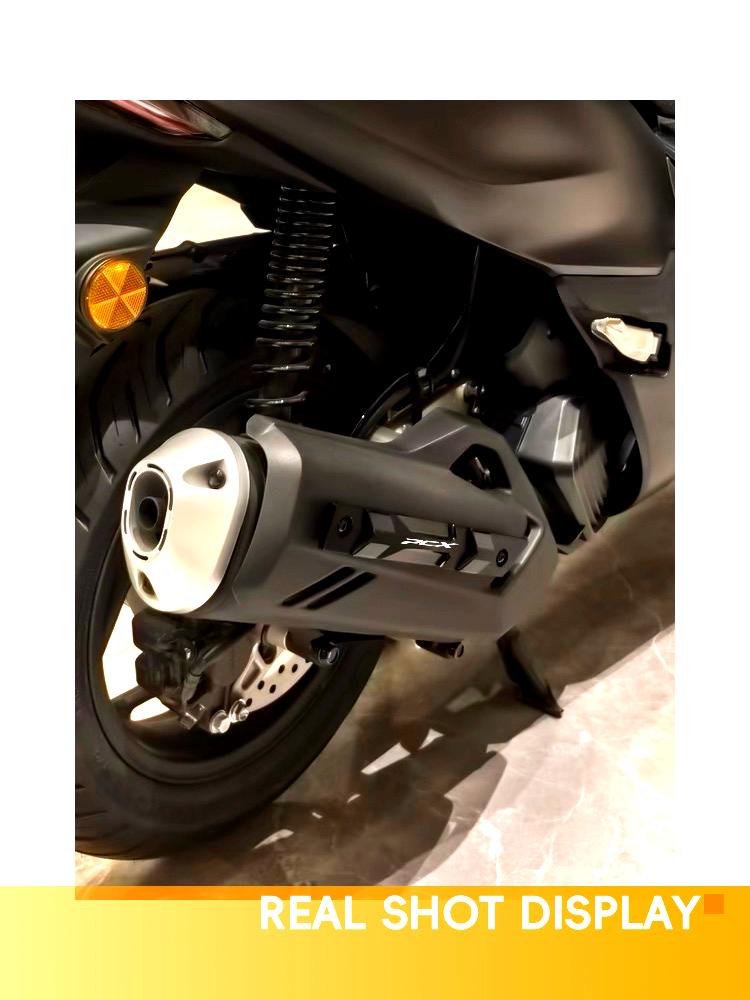 MOYI Motorcycle Exhaust Pipe Cover For Honda PCX160 PCX125 pcx 160 125 2021 2022 2023 2024 2025 Protector Tail Cover Accessories