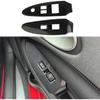 Carbon Fiber Interior Door Window Lift Switch Panel Cover Trims Accessoriess for Nissan 370Z for Z/400Z
