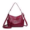 Soft Leather Bag Women's New Women's Bag Fashionable Large-capacity Shoulder Bag Casual Messenger Bag