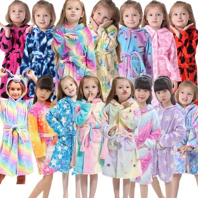 Kids Pajamas Children Bathrobes Boys Girls Robe Children Bathrobes Winter Robes Baby Homewear Clothes 3-10 Years