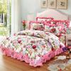 100% Cotton Soft Bedclothes Queen King Size Bedding Sets Quilted Thick Bed Spread Duvet Cover Bed Sheet Set Pillowcase 4/6Pcs