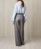 RE RHEE Pleated Wide Trousers Gray