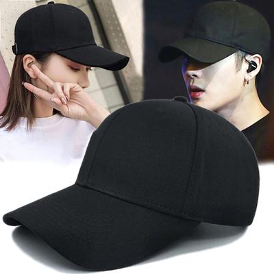 Baseball Hat Adjustable Size Sun Protection Outdoor Sports Fitness Hat with Extended Curved Brim All Seasons Wear