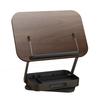 Desktop Book Stand for Reading with Rotate Base Wooden Panel Page Clips Storage Compartments Foldable and Angle   for Laptop Holder Textbook 