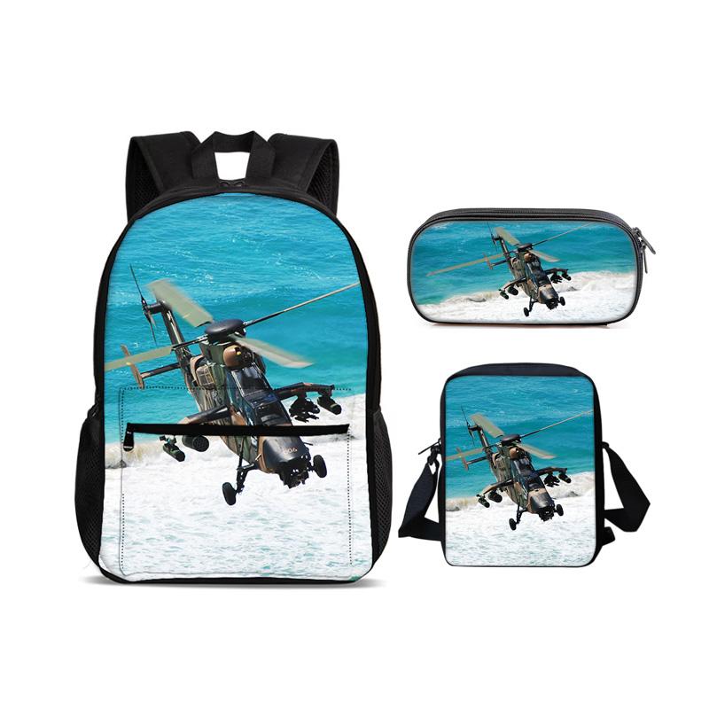 Helicopter large capacity backpack, pencil case
