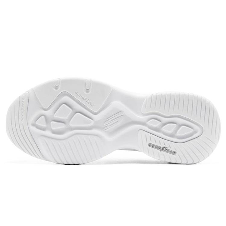 (WMNS) Skechers D'lites 4.0 'White Silver' Women's 149562-WSL