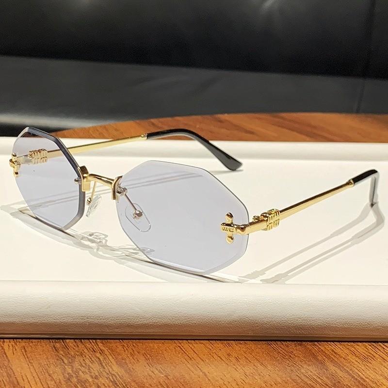Light Luxury Geometric Square Sunglasses With Uv400 Protection For Fashion Women And Men