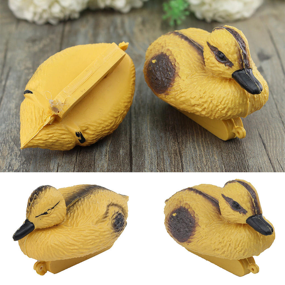 2 unids Jardín Regalo Granja Resina Animal Ornamento Estanque Agua Pato
