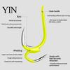 Metal Fishing Hook 10Pcs Classic Double Hooks, High Carbon Steel Hooks with Freshwater Barbs, Sharp Open Shank Anti-Escape for Saltwater Anti-rust
