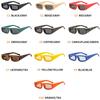 Men Small Rectangle Punk Sunglasses Luxury Brand Vintage Retro Square Sun Glasses UV400 Protection Shades