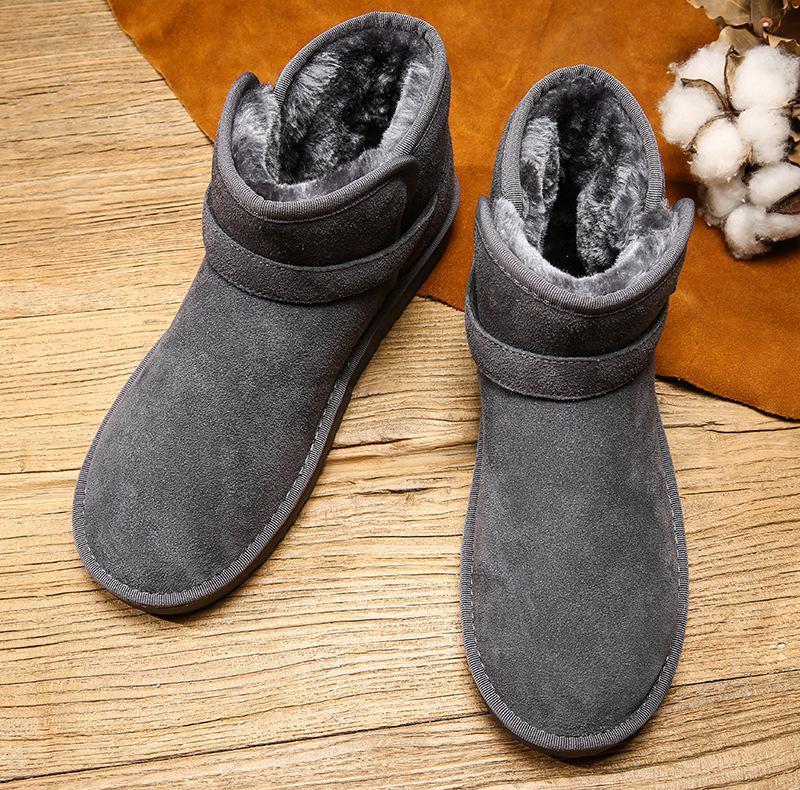 

Чоловічі м які еластичні зимові теплі для зими та холоду утеплені снігоступи на товстій підошві нековзкі зносостійкі для активного відпочинку спорту бігу бавовняні чоботи 41