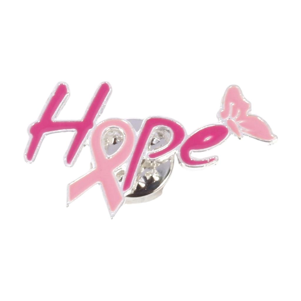 Elegant Breast Cancers Awareness Ribbon Brooch Sweater Lapel Pin for Women and Girls Clothes Decoration Accessories