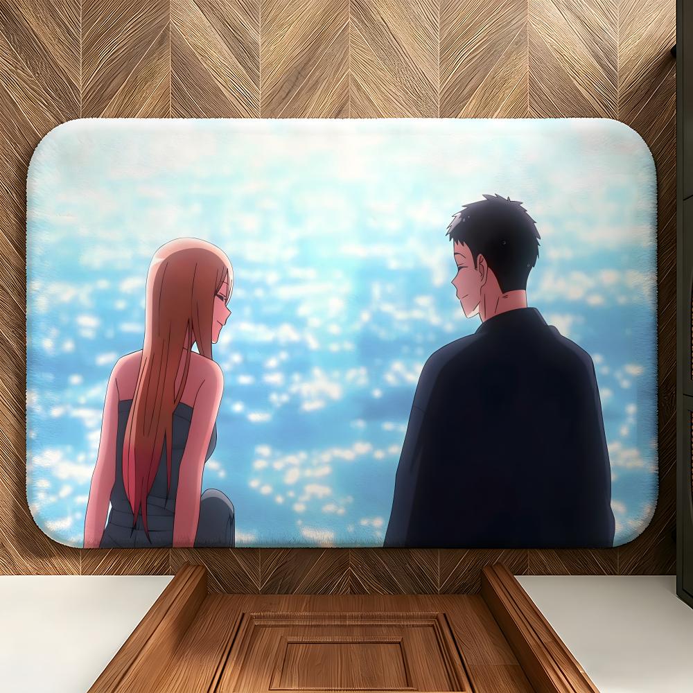 Anime M-My Dress-Up D-Darling Floor Mat Soft Flannel Floor Mat  Suitable for Entryways, Living Rooms, Bedrooms, and Bathrooms