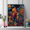 Lion Pattern  3pcs 100% Round Full Drill 5D DIY Diamond Painting Embroidery Cross Stitch Rhinestone Décor