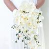 9 Heads 98cm Artificial Butterfly Orchid Flowers Fake Moth Orchids Flowers for Wedding Christmas Festival Home Decor