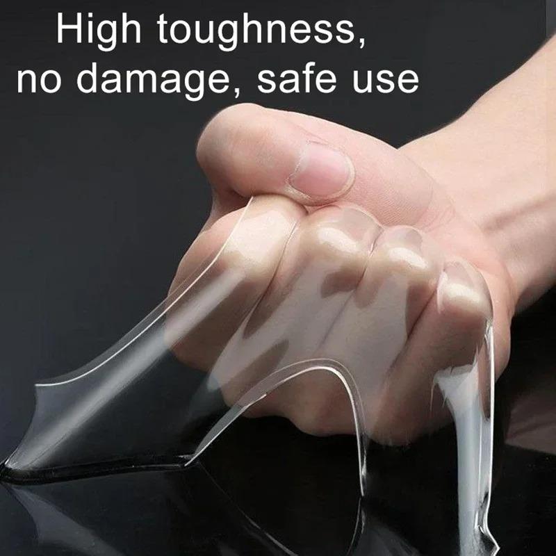 Nano Double-sided Tape Traceless Waterproof Strong Adhesive Tape Reusable Heat Resistant Invisible Gel Kitchen Bathroom Supplies