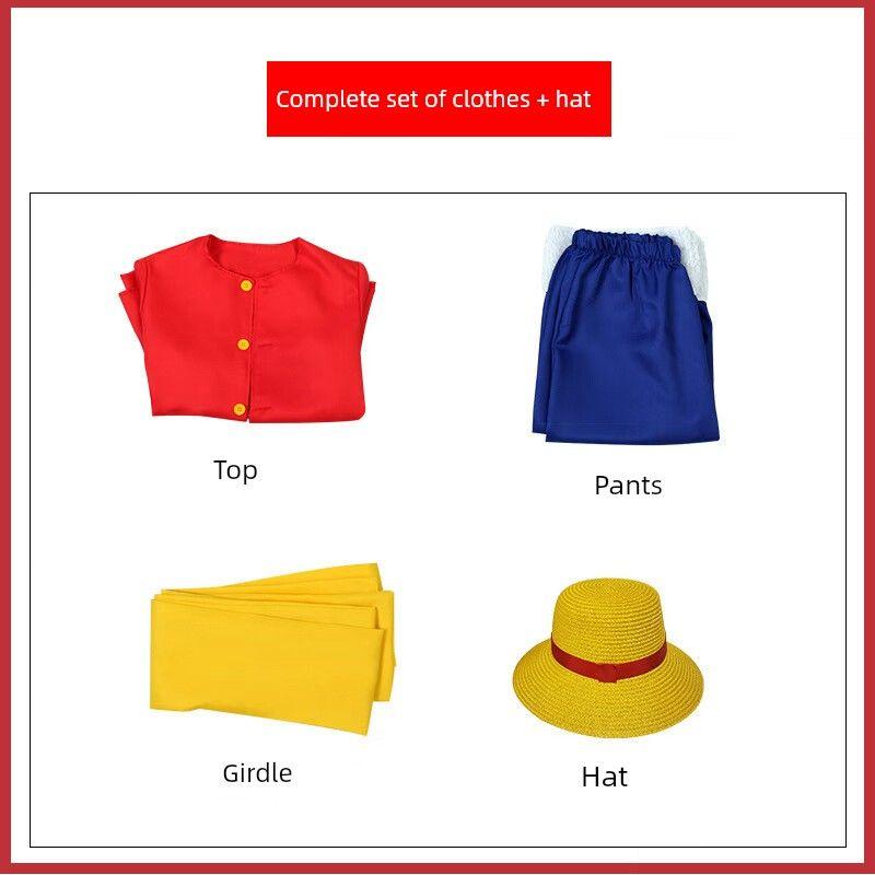 One Piece Nika Luffy Cosplay Costume, Second Generation Two Years Later Version, in Stock