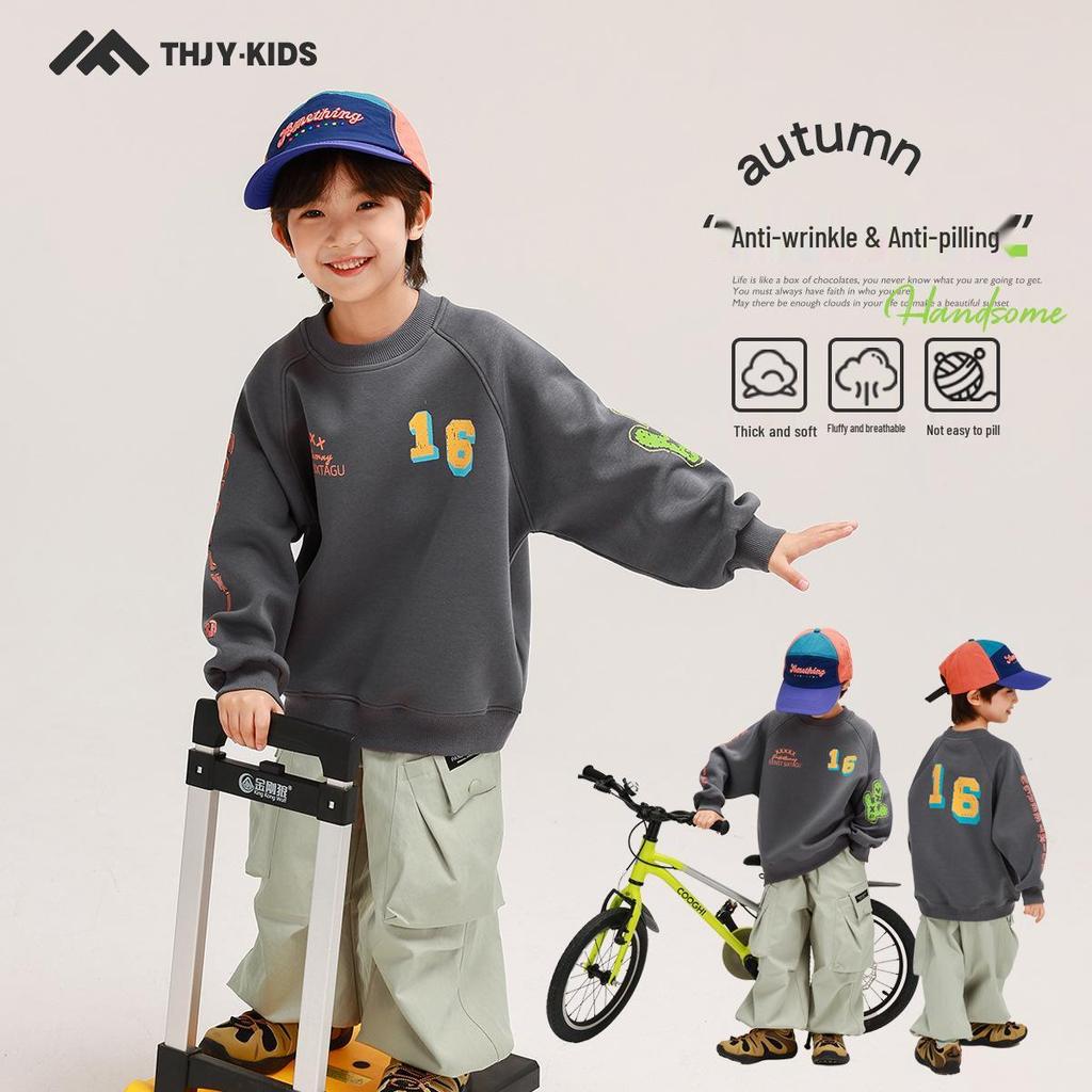 Boys' Autumn 2025 Long Sleeve Casual Sweatshirt