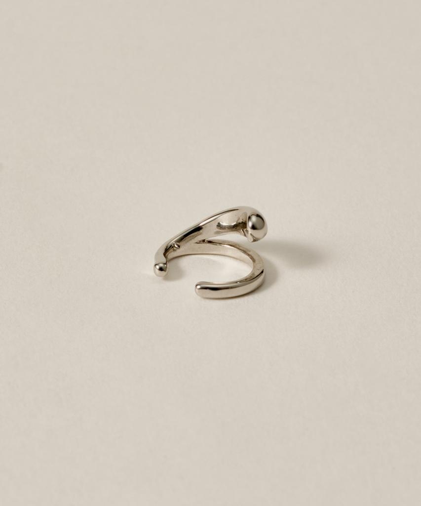 Novice Tokyo Mini Double Layered Ear Cuff / Silver