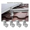 4 Packs Solar Panel Mounting Brackets Adjustable End Panel Clamp Aluminum Bracket For Solar Panel Photovoltaic Mounting
