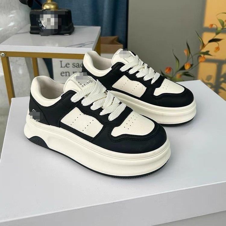 Vielseitige Samt-Plateau-Schuhe in Weiß für Damen Herbst und Winter 2025 neue Mode erhöhend lässig Ins Tide Sports-Board-Schuhe