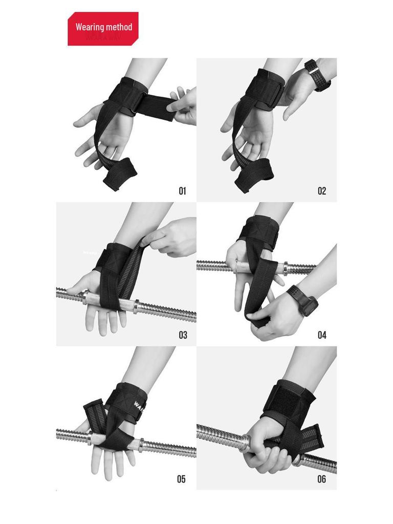 Weightlifting Wrist Wraps: Single-Sided Pull-Up & Deadlift Assist Straps